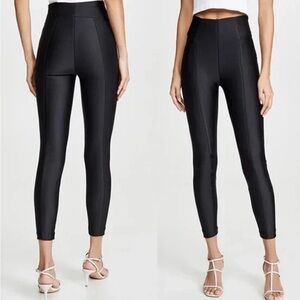 Good American The Boss Black High Gloss Disco Pants